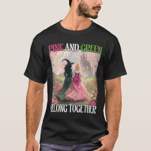 Camiseta Rosa E Verde Pertencem Juntos A Wom Do Halloween D