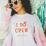 Camiseta Rosa e Vermelho Eu faço Festa de solteira de esboç<br><div class="desc">Reúna a sua "Eu faço Tripulação" com camisetas de festa de solteira. Apresentando um anel de diamante rosa e vermelho,  estrelas e ilustrações desenhadas com mão de coração com espaço para personalizá-lo com os nomes das damas de honra.</div>