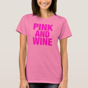 Camiseta Rosa e Vinho