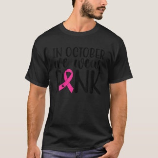 Camiseta Rosa em outubro vestimos o Cancer rosa Awarene