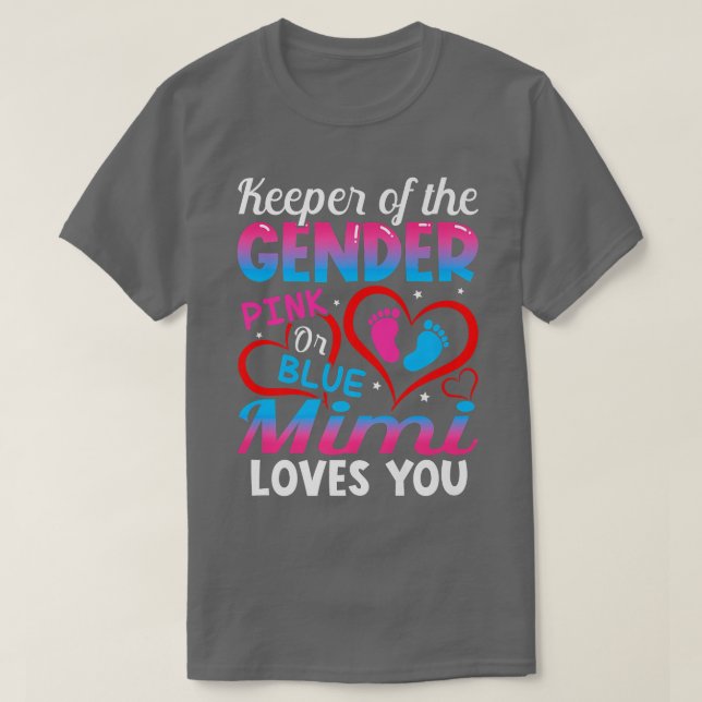 Camiseta Rosa Engraçado Ou Azul Mimi Te Ama Sexo Reveal Cu (Frente do Design)