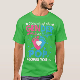 Camiseta Rosa Engraçado Ou Pop Azul Te Ama Sexo Reveal Cort
