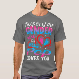 Camiseta Rosa Engraçado Ou Pop Azul Te Ama Sexo Reveal Cort
