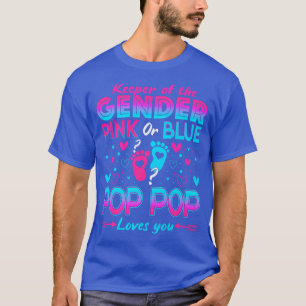 Camiseta Rosa Engraçado Ou Pop Pop Azul Te Ama A Revelação