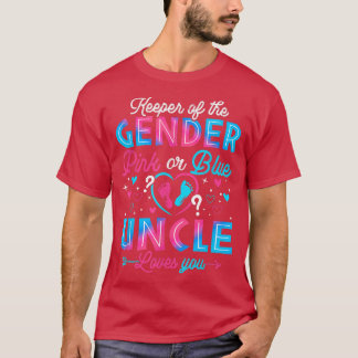 Camiseta Rosa Engraçado Ou Tio Azul Te Ama A Sua Revelação 