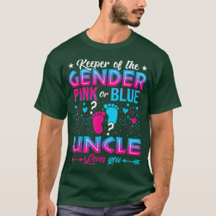Camiseta Rosa Engraçado Ou Tio Azul Te Ama A Sua Revelação 