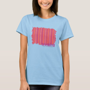 Camiseta Rosa fino 2 das listras