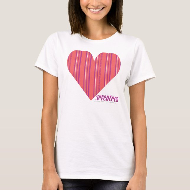 Camiseta Rosa fino 3 das listras (Frente)