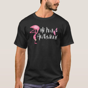 Camiseta Rosa Flamingo Oi Eu Sou Encantado