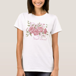 Camiseta Rosa Flower Art Design