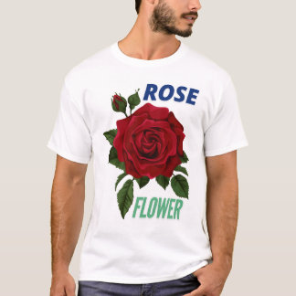 CAMISETA ROSA FLOWER T-SHIRT DESIGN