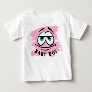 Camiseta Rosa Fofa para Bebê Menino