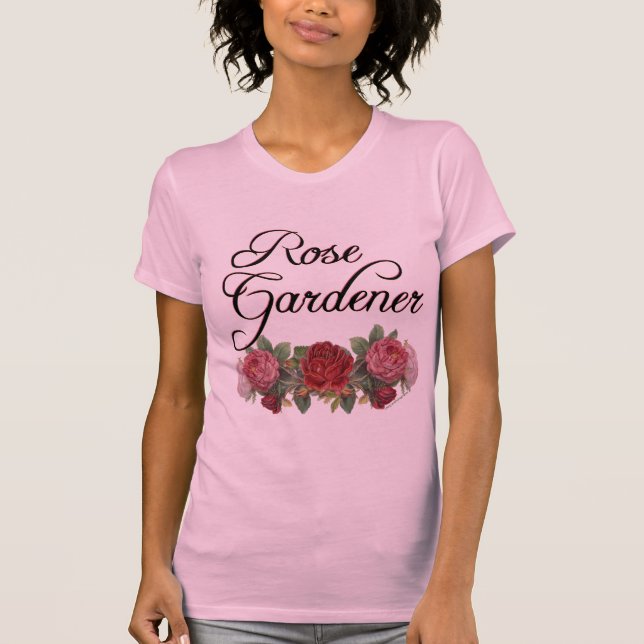 Camiseta Rosa Gardener Say com Rosas (Frente)
