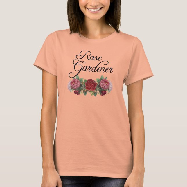 Camiseta Rosa Gardener Say com Rosas (Frente)