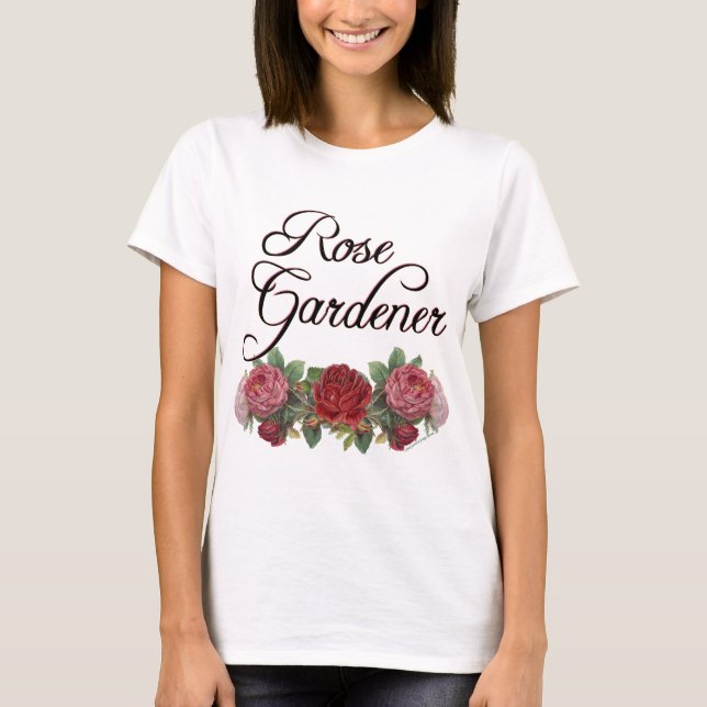 Camiseta Rosa Gardener Say com Rosas (Frente)