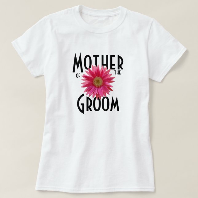 Camiseta Rosa Gerbera Daisy/ Wedding (Frente do Design)