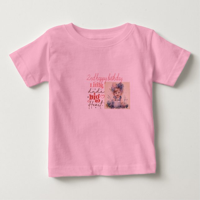 camiseta rosa, imagem personalizada Vestuário do T (Frente)