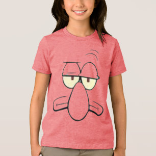 Camiseta Rosa Infantil Rosto Desenho Animado Engra