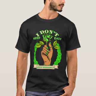 Camiseta Rosa Inspiration I Não Preciso De Um G Fácil Apena