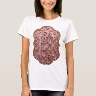 Camiseta Rosa Intenso FABULOSO Design Personalizado