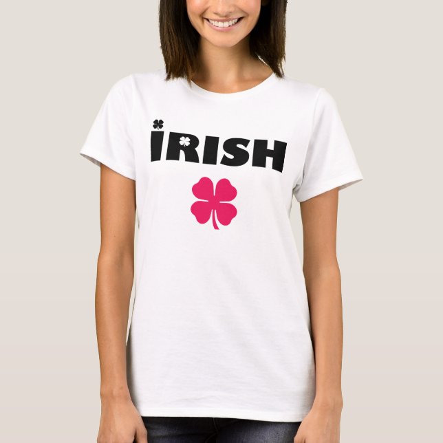 Camiseta Rosa irlandês H (Frente)