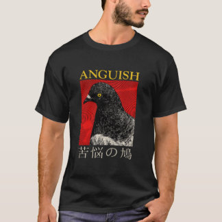 Camiseta Rosa Japonês Angústia Vintage
