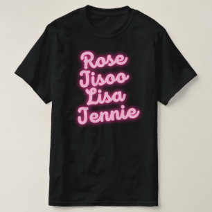 Camiseta Rosa Jisoo Lisa Jennie Mem's T-Shirt