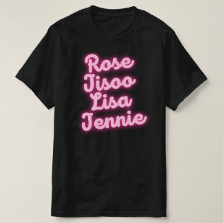 Camiseta Rosa Jisoo Lisa Jennie Mem's T-Shirt
