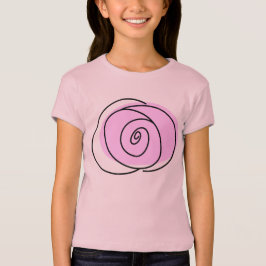 Camiseta rosa Lilac para raparigas