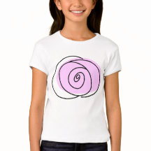Camiseta rosa Lilac para raparigas