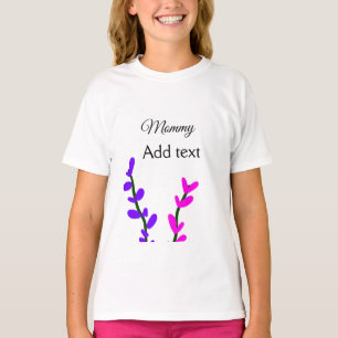 Camiseta Rosa lilás lavanda mamãe dia das mães presente