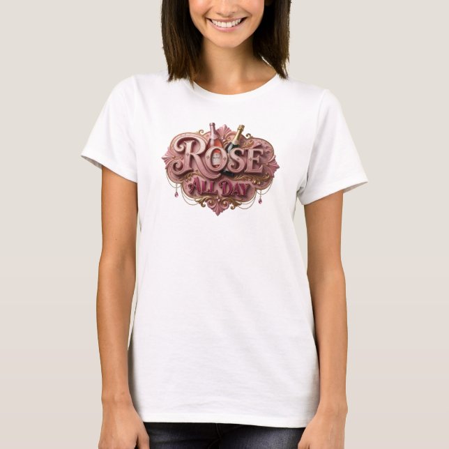 Camiseta Rosa Limpo ROSA TODO DIA (Frente)