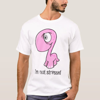 Camiseta Rosa louco t-shirt forçado do dinossauro