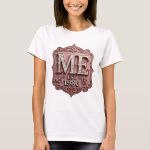 Camiseta Rosa Marcante ME EST 1986 Design Ousado