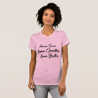 Camiseta rosa moda mujer