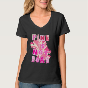 Camiseta Rosa não é morto com bandeira rosa do Reino Unido