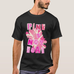 Camiseta Rosa não é morto com bandeira rosa do Reino Unido
