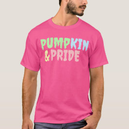 Camiseta rosa orgulhosa de abóbora e orgulho de Ha