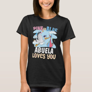 Camiseta Rosa ou Azul Abuela ama sua avó espanhola