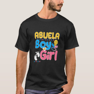 Camiseta Rosa ou Azul Abuela ama sua avó espanhola