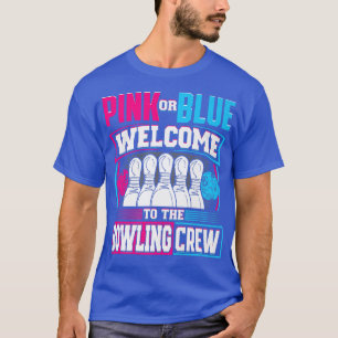 Camiseta Rosa ou Azul Bem-vindo à Boliche Sexo da Tripulaçã