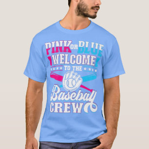 Camiseta Rosa ou Azul Bem-vindo ao Gênero da Tripulação de 