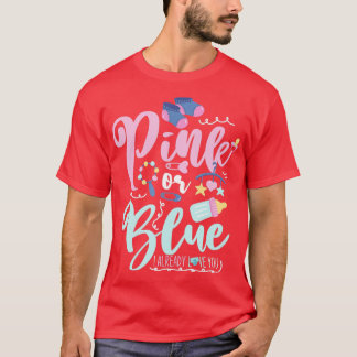Camiseta Rosa ou Azul Eu Já Amo Você Revelação do Sexo - 1