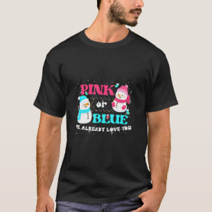 Camiseta Rosa ou Azul Eu Já Te Amo Revelação do Sexo Natal