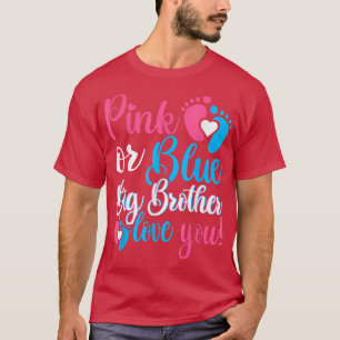Camiseta Rosa ou Azul Grande Irmão Te Ama A Revelação B