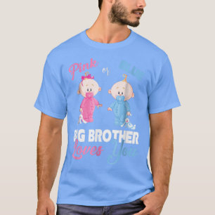 Camiseta Rosa ou Azul Grande Irmão Te AmaRevelação de Gêner