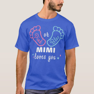 Camiseta Rosa Ou Azul Mimi Ama Sua Revelação De Gênero