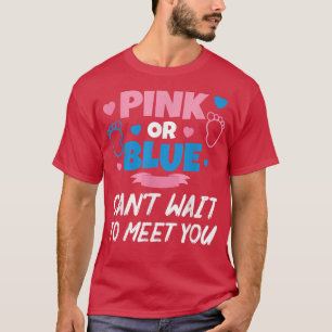 Camiseta Rosa ou Azul não pode esperar para te conhecer, se