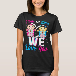 Camiseta Rosa Ou Azul Nós Amo-Te Anunciantes De Revolução D