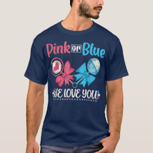 Camiseta Rosa Ou Azul Nós Amo-Te O Genoma Futuro Dos Pais